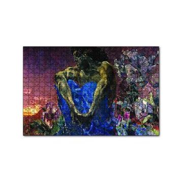 Cakapuzzle Mikhail Vrubel İblis Oturmuş 120 Parça Ahşap Puzzle