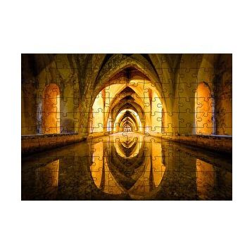 Cakapuzzle Mimari Sütunlar ve Tonozlar 120 Parça Ahşap Puzzle