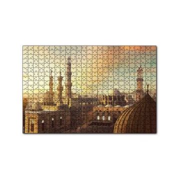 Cakapuzzle Mısır Ramazan Camii ve Şehir Manzarası 120 Parça Ahşap Puzzle