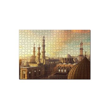 Cakapuzzle Mısır Ramazan Camii ve Şehir Manzarası 120 Parça Ahşap Puzzle