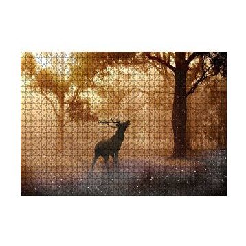 Cakapuzzle Mistik Orman Güneş Işıkları ve Geyik 255 Parça Puzzle
