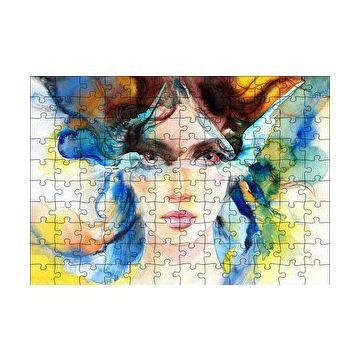 Cakapuzzle Modern Sanat Göz Bebegindeki Kuşlar 120 Parça Ahşap Puzzle