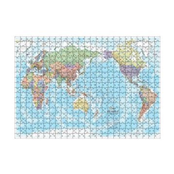 Cakapuzzle Modern ve Güncel Dünya Haritası 500 Parça Puzzle