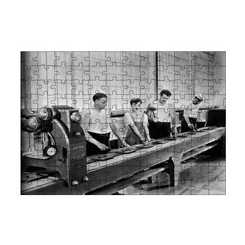 Cakapuzzle Modern Zamanlarda Charlie Chaplin 120 Parça Ahşap Puzzle