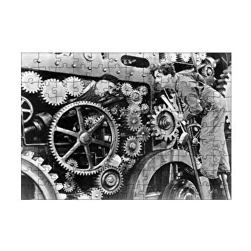 Cakapuzzle Modern Zamanlarda Charlie Chaplin2 120 Parça Ahşap Puzzle