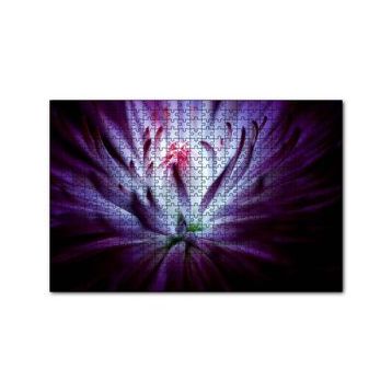 Cakapuzzle Mor Papatya Makro Çekim 120 Parça Ahşap Puzzle