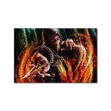 Cakapuzzle Mortal Kombat X Scorpion 120 Parça Ahşap Puzzle
