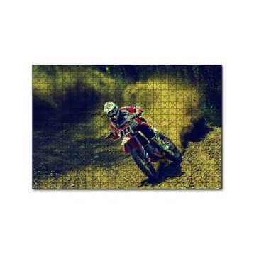 Cakapuzzle Motokros Spin 120 Parça Ahşap Puzzle