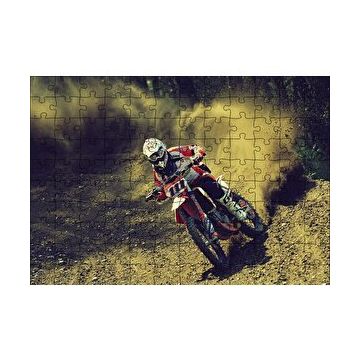 Cakapuzzle Motokros Spin 120 Parça Ahşap Puzzle