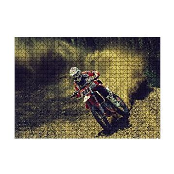 Cakapuzzle Motokros Spin 120 Parça Ahşap Puzzle
