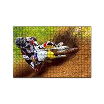 Cakapuzzle Motokros Spor Yarışı Anları 120 Parça Ahşap Puzzle