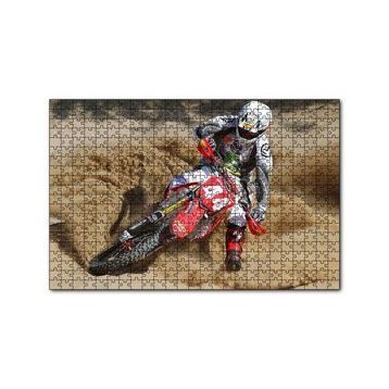 Cakapuzzle Motokros ve Çöl Kumları 120 Parça Ahşap Puzzle