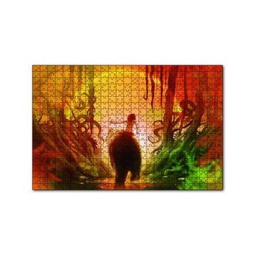 Cakapuzzle Mowgli Orman Çocuğu ve Ayı Görsel 120 Parça Ahşap Puzzle