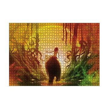 Cakapuzzle Mowgli Orman Çocuğu ve Ayı Görsel 120 Parça Ahşap Puzzle