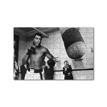 Cakapuzzle Muhammed Ali Khaliah Antrenmanda 120 Parça Ahşap Puzzle
