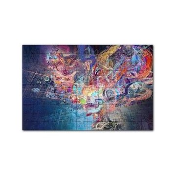 Cakapuzzle Muhteşem Beynimizdeki İmgeler Tribal Sanat 120 Parça Ahşap Puzzle