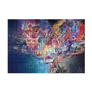 Cakapuzzle Muhteşem Beynimizdeki İmgeler Tribal Sanat 120 Parça Ahşap Puzzle