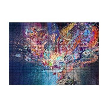 Cakapuzzle Muhteşem Beynimizdeki İmgeler Tribal Sanat 120 Parça Ahşap Puzzle