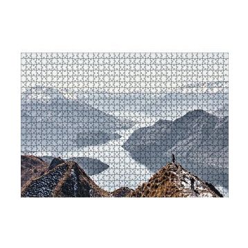 Cakapuzzle Muhteşem Göl ve Dağ Manzarası 120 Parça Ahşap Puzzle