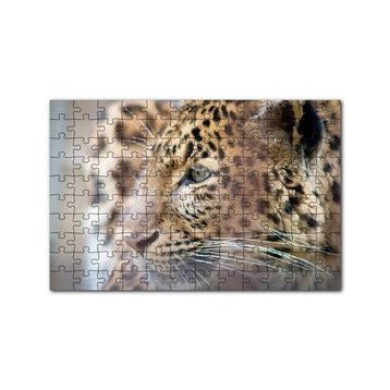 Cakapuzzle Muhteşem Güzellikteki Leopar Yakın Çekim 120 Parça Ahşap Puzzle