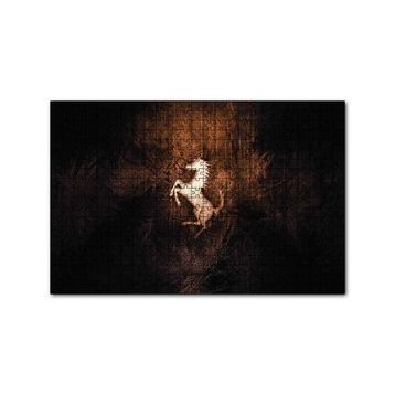 Cakapuzzle Mustang Logo 120 Parça Ahşap Puzzle