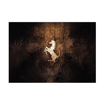 Cakapuzzle Mustang Logo 120 Parça Ahşap Puzzle