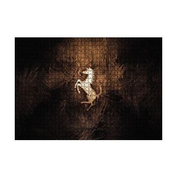 Cakapuzzle Mustang Logo 120 Parça Ahşap Puzzle