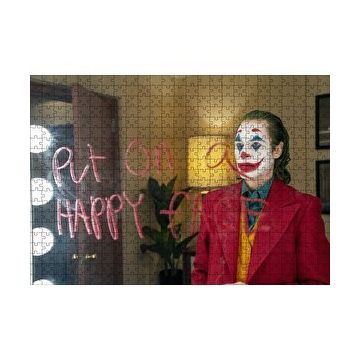 Cakapuzzle Mutlu Bir Yüz Takın Ayna Yazısı Joker 120 Parça Ahşap Puzzle