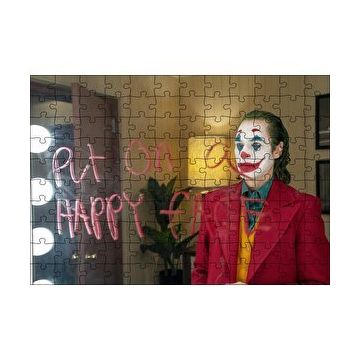 Cakapuzzle Mutlu Bir Yüz Takın Ayna Yazısı Joker 120 Parça Ahşap Puzzle