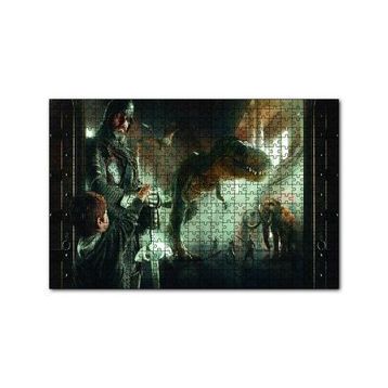 Cakapuzzle Müzede Bir Gece Çocuk Şövalye Dinozor ve Mamut 120 Parça Ahşap Puzzle