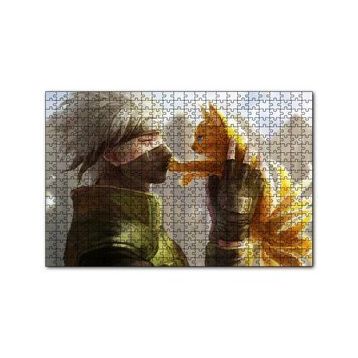 Cakapuzzle Naruto Anime Kedi Görseli 120 Parça Ahşap Puzzle