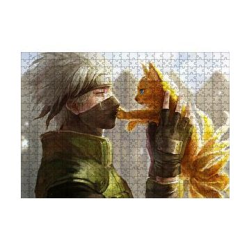 Cakapuzzle Naruto Anime Kedi Görseli 120 Parça Ahşap Puzzle