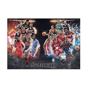 Cakapuzzle NBA Playofflar 16 Takım 120 Parça Ahşap Puzzle