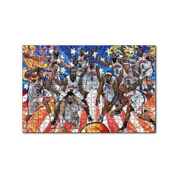 Cakapuzzle NBA Rüya Takımı Çizim 120 Parça Ahşap Puzzle