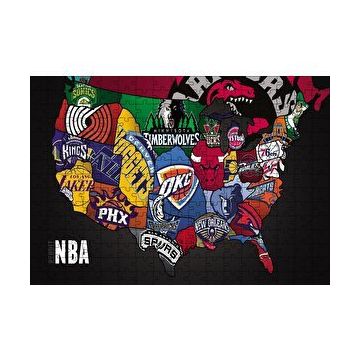 Cakapuzzle NBA Takım Logoları 120 Parça Ahşap Puzzle