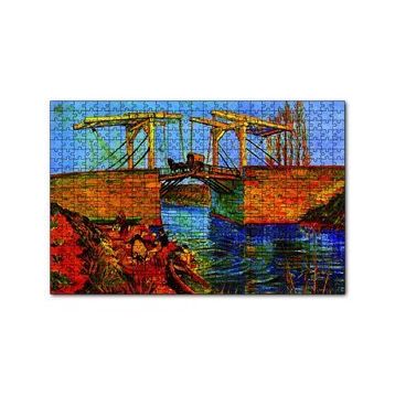 Cakapuzzle Nehir Çamaşır Yıkayan Kadınlar ve Köprü 120 Parça Ahşap Puzzle