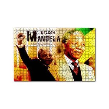 Cakapuzzle Nelson Mandela Yumruğu Havada 120 Parça Ahşap Puzzle