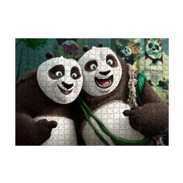Cakapuzzle Neşeli Kung Fu Panda 3 120 Parça Ahşap Puzzle