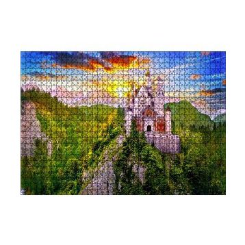 Cakapuzzle Neuschwanstein Masal Kalesi Almanya 120 Parça Ahşap Puzzle