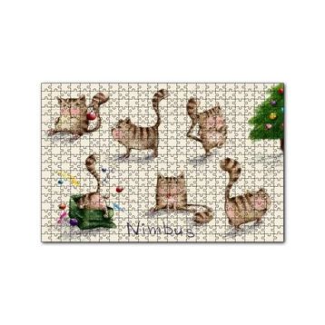 Cakapuzzle Nimbus Yaramaz Kediler 120 Parça Ahşap Puzzle