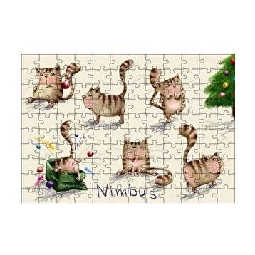 Cakapuzzle Nimbus Yaramaz Kediler 120 Parça Ahşap Puzzle