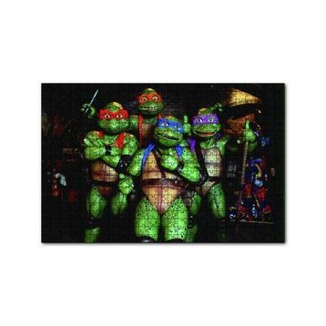 Cakapuzzle Ninca Kaplumbağaları 120 Parça Ahşap Puzzle