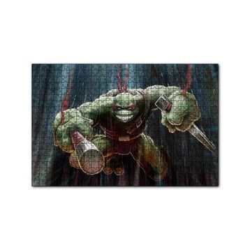 Cakapuzzle Ninja Kaplumbağa Raphael Görsel 120 Parça Ahşap Puzzle