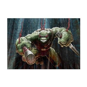 Cakapuzzle Ninja Kaplumbağa Raphael Görsel 120 Parça Ahşap Puzzle