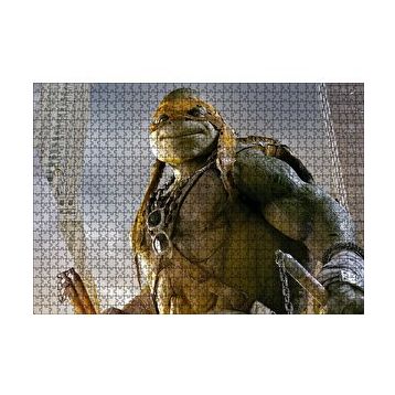 Cakapuzzle Ninja Kaplumbağalar Michalengelo 120 Parça Ahşap Puzzle