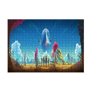 Cakapuzzle No Mans Sky Panoramik İllüstrasyon 120 Parça Ahşap Puzzle