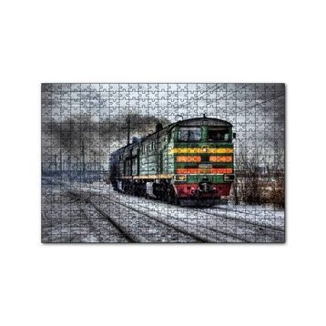 Cakapuzzle Nostaljik Elektrikli Renkli Tren 120 Parça Ahşap Puzzle