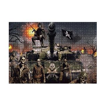 Cakapuzzle Ölüler Ordusu Tank Taburu 120 Parça Ahşap Puzzle