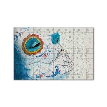 Cakapuzzle Ölülerin Günü Boyalı Yüz 120 Parça Ahşap Puzzle