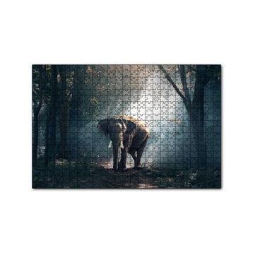 Cakapuzzle Orman Güneş Işınları ve Fil 255 Parça Puzzle